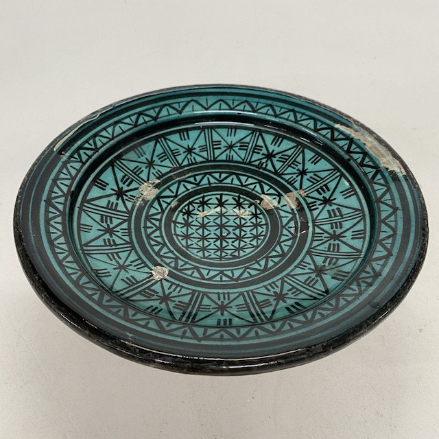 DECOR, Bowl - Turquoise Blue Black